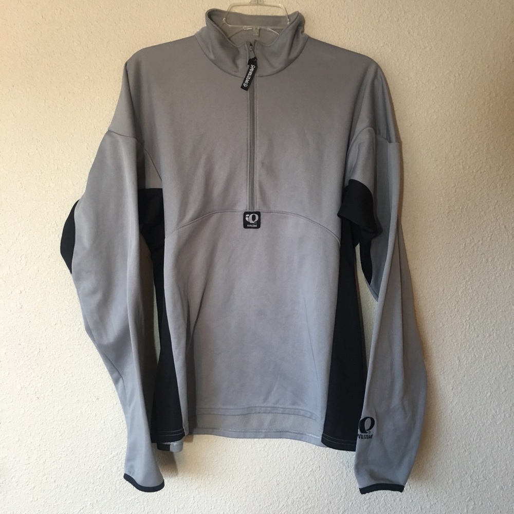 IP pearl Izumi gray sweater half zip size M